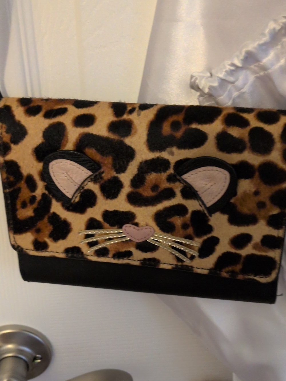 kate spade Leopard Print Cat Face Crossbody See Pictures For Any Call Outs Final